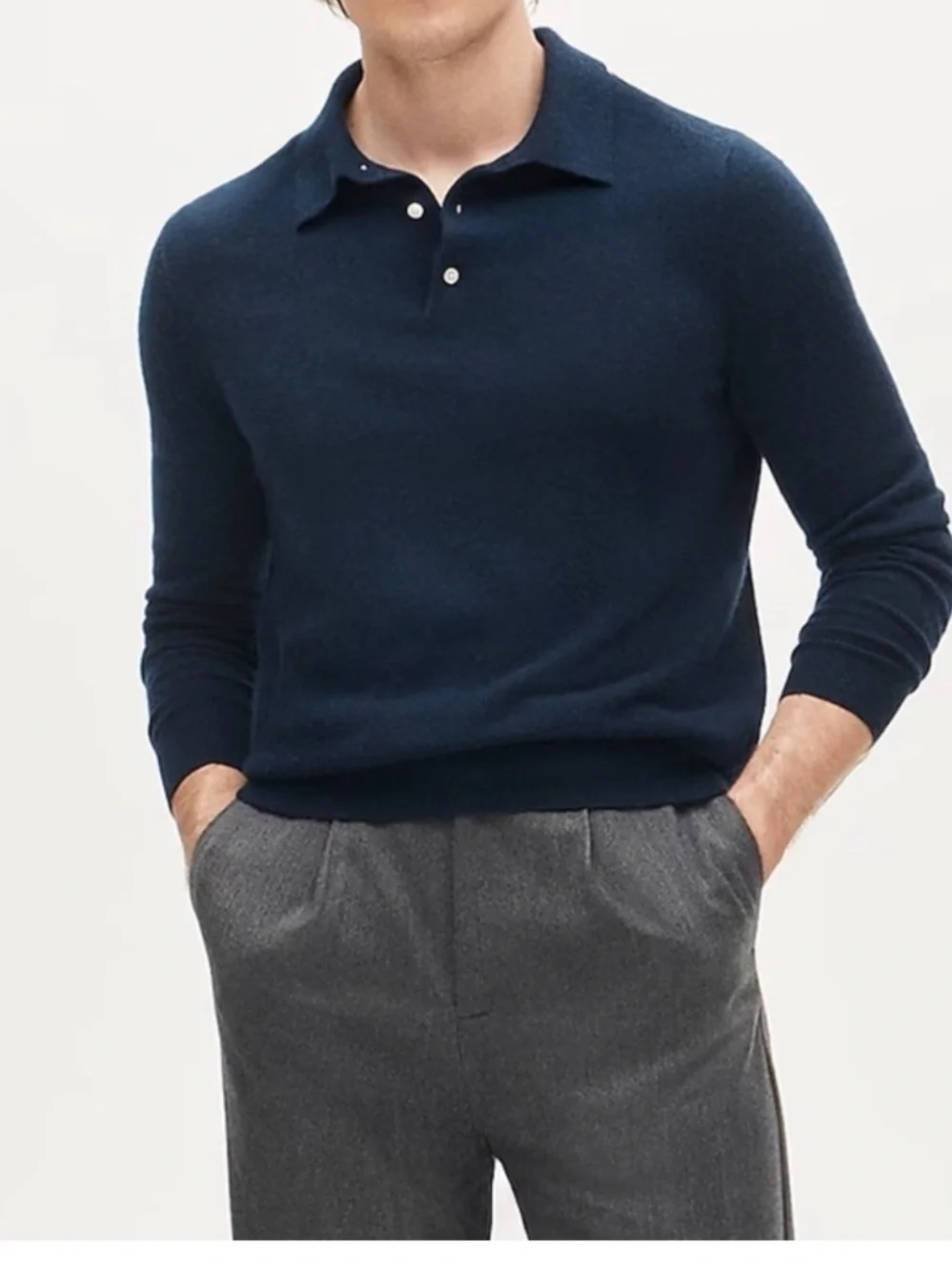 J. Crew length pit collar